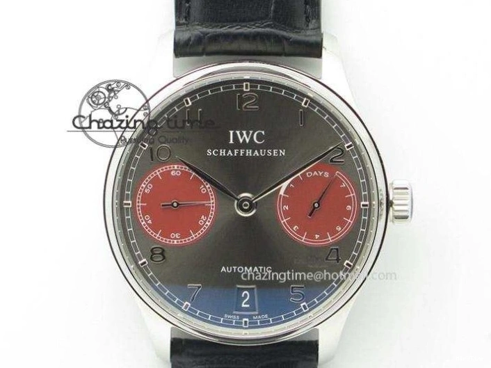 MIROTIME 0507 Sustainable Portuguese IW5444 SS White Dial RG Numbers On Brown Leather Strap A 7256
